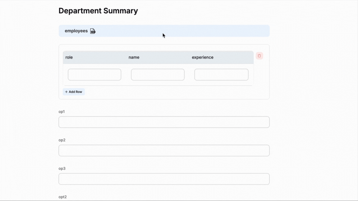 Upload CSV to data capture form